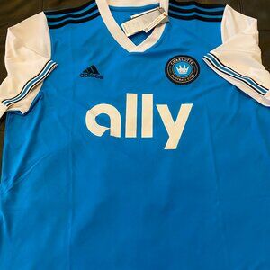 Adidas MLS CHARLOTTE FC Men’s JERSEY Sz S,M,L,XL,2XL New with tags